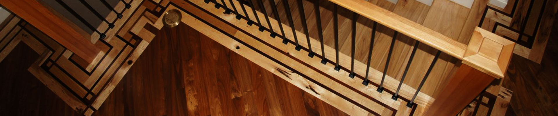 Hardwood Stairway Landing Floor Design